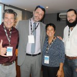 Mauricio Werner, da Riotur, Alexandre Gomes, do Pier Mauá, Cristina Fritsch, da Abav-RJ, e Rudolph Hasan, Companhia de Desenvolvimento da Região do Porto