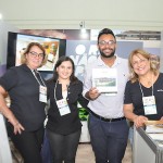 Nab Regina Silveira, do Scorial Rio Hotel, Julie Souza, do Sind Hotéis Rio, Eduardo Feitosa, do Arena Hotéis, e Simone dimões, dos Hotéis Regina e Lancaster