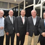 Neuso Rafagnin, do Rafain, João Jacob, da Paraná Turismo, Alexandre Sampaio, da CNC, Roy Taylor, do M&E, e Marcio Nunes, secretário de Estado do Paraná