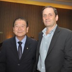 Orlando Kubo, da ABIH-PR, e Paulo Iglesias, do Curitiba CVB
