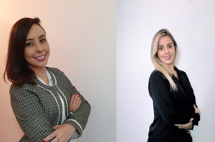 Jéssica Michellin, a nova gerente de marketing no Brasil e Jussara Costa, gerente de vendas Sudeste e Centro- Oeste. (Divulgação)