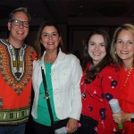 Patrick Harrison, do Visit Tampa Bay, com Amy Rodrigues, Lauren Pace e Lydia Williams, do Visit Florida