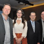 Pedro Kempe, Priscila Amaral, e Antonio Azevedo, da Abav-PR, com Roberto Bacovis, da Itá Thermas Resort