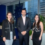 Renata Corbo, Eduardo Mariani e Fernanda Zebral, da MSC Cruzeiros