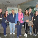 Ricardo Bezerra, da Azul, Adriana Martins, da Diversa, Georgia Mariano e Barbara Picolo, da Flytour, com Fernanda Paranhos, Sylvio Ferraz, Mayra Gomez e Melissa Rosa, da CVC