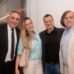 Roberto Affonseca, da MSC, Carol e Fábio Puccetti, da Viagens Total, e Jean-Phillipp Peról, da Cap Amazon