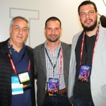 Sylvio Ferraz, da CVC, Angel Sarria, da Disney, e Daniel Gustavo, da Azul Viagens