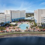 Visão aérea do novo hotel da Universal