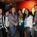 Wendy Zeng, da Pegasus, Nicky Tang, da Disney, Angela Espinosa, Claudia Menezes, Fernanda Vanetta e Fernando Pereira da Pegasus