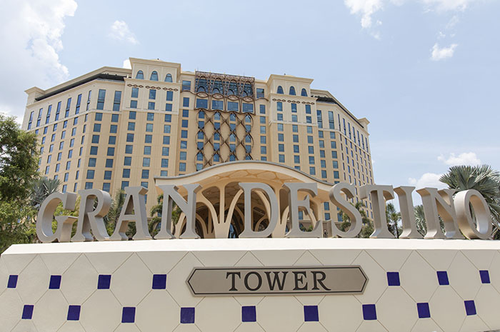 Disney's Coronado Springs Resort inaugura nova torre com 545 quartos 1 The new Gran Destino Tower at Disney’s Coronado Springs Resort opening July 9 at Walt Disney World Resort in Lake Buena Vista, Florida, takes its inspiration from the Disney animated short film “Destino.” (Steven Diaz, photographer)