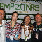 Aluizer Malab, do MTur e sua esposa, com Roselene Medeiros do Amazonastur e Mario Augusto Rivas do CNM