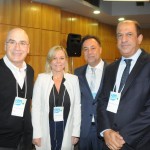 Antonio Florencio, da Fecomério-RJ, Vanessa Mendonça, secretária de Turismo do DF, Aluizer Malab, do MTur, e Antonio Henrique, do Senac