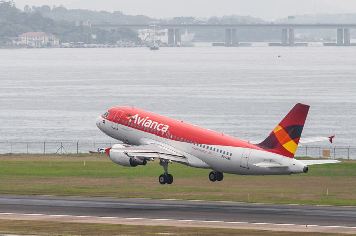 Avianca operou na rota com aeronaves Airbus A319