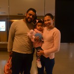 Cristiane Santos junto ao seu marido Leonardo e sua filha Laura da Place Tour
