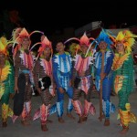 Participantes do desfile na concentração