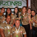 Equipe do Amazonastur no camarote oficial do órgão no Bumbodromo