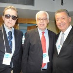 Marcio Favilla, da OMT, com Eraldo Cruz e Alexandre Sampaio, da CNC