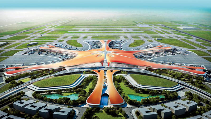 Resultado de imagem para novo aeroporto de beijing