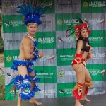 Os agentes e operadores convidados pela Amazonastur foram recepcionados com muita dança e cultura local