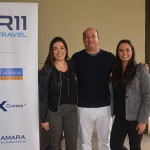 Sabrina Moretti, Gerente de Vendas, Alexander Haim, Diretor Comercial e Barbara Benevenuto, coordenadora de Marketing da R11 Travel