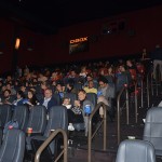  A sala de cinema reservada para a exibição do filme estava completa