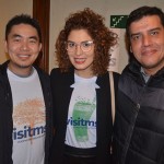 Thiago Akira, da Bonitoway, Juliana Queiroz, da Fundação de Turismo do Mato Grosso do Sul, e Dante Campos, da Braztoa