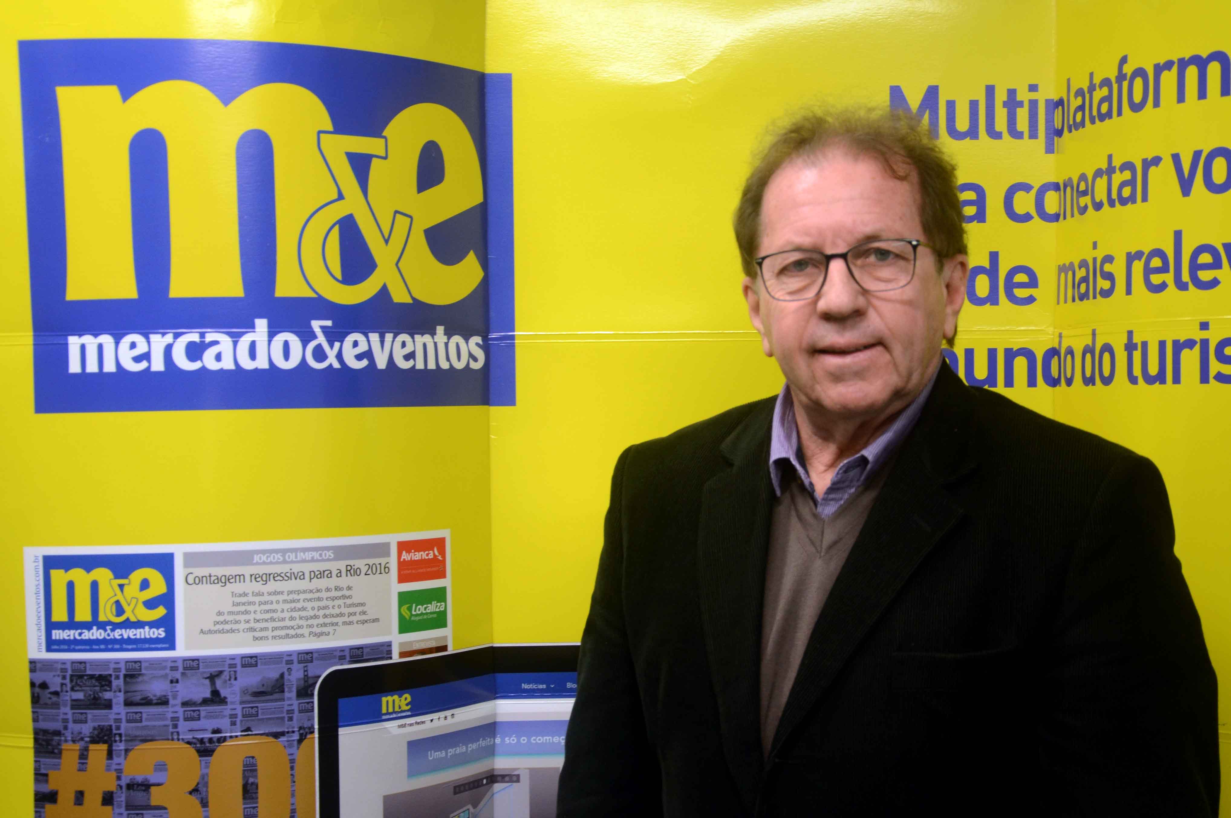 Valdir Walendowsky, secretário de Turismo de Balneário Camboriú, visitou a sede do M&E em São Paulo