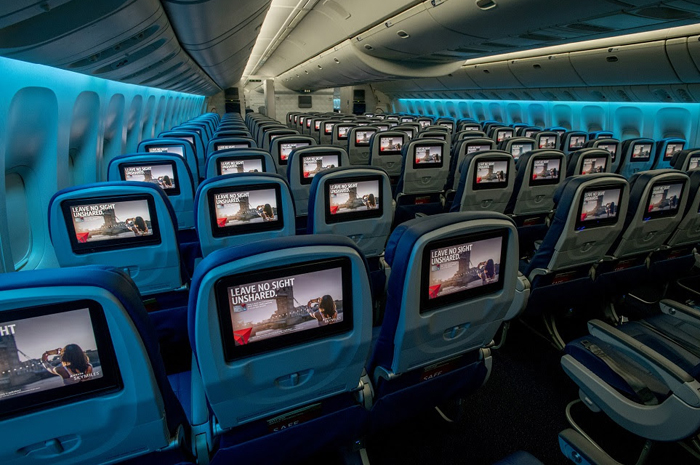 A Delta equipou a 700ª aeronave com telas de entretenimento a bordo, mais do que qualquer outra companhia aérea no mundo. (Divulgação)