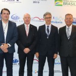 Aquiles da Costa, de Penha, deputado Herculano Passos, Marco Ferraz, da Clia e Alexandre Sampaio, da FBHA