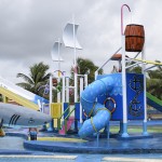 Brinquedos aquáticos do Camurupim Parque