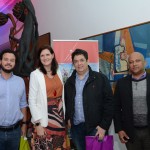 Debora Prass, da Imaginadora, entre Diego Rydz, João Nou, e Sergio Santos, do Grupo YSA