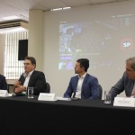 Guilherme Ávila, prefeito de Barretos; Vinicius Lummertz, secretário de Turismo do estado de São Paulo; Christiano Braga, da Secretaria de Cultura e Economia Criativa;