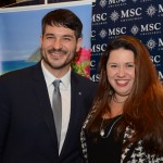 Ignacio Palacios, da MSC Cruzeiros e Treisse Alvarez Pinto, da Mendestur Ignacio Palacios, da MSC Cruzeiros e Treisse Alvarez Pinto, da Mendestur