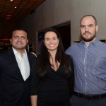 Jean Saraiva, da Silversea, Bárbara Benevenuto, da R11 Travel, e Carlos Coltro, da Xtravel