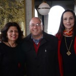 Jussara Haddad, do consulado dos EUA, Marcelo Leone, da Agaxtur, e Heloisa Levy, da Interpoint