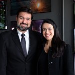 Marcelo Neder e Juliana Assumpção, da Aviesp