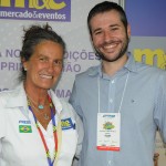 Mari Masgrau, do M&E, e Leonardo Mello, da Passaredo