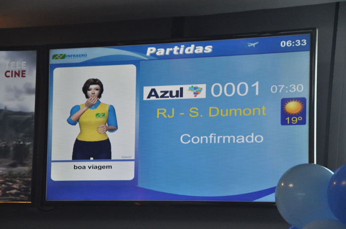 Monitor anuncia voo Congonhas-Santos Dumont da Azul