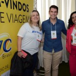 Patricia Rodrigues, Realize Viagens, Adão Oliveira, da Flytour Viagens e Turismo, e Andréa Cristina, da Andréa Turismo