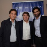 Ricardo Amaral, da R11 Travel, entre Marcelo Buchalla, da Atlantica Tour, e Rafael Buffara, da 7 Mares Turismo