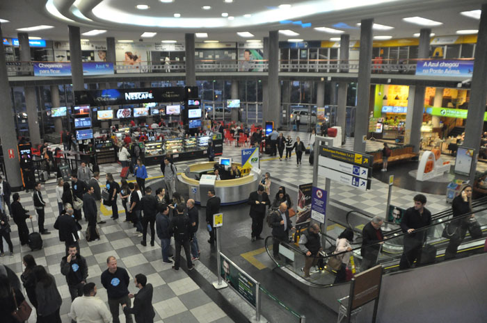 Saguão do Aeroporto de Congonhas, um dos mais movimentados do País