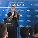 Mauricio Macri comparceu à inauguração do voo Puertp Iguazu-Madri, da Air Europa