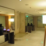 Área em comum do Spa, que conta com quatro salas de tratamento e sauna seca e à vapor
