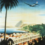 1948 - Cartaz de promoçãoo da rota para o Brasil