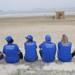 Agentes participaram de um dia intenso de limpeza em Guarujá