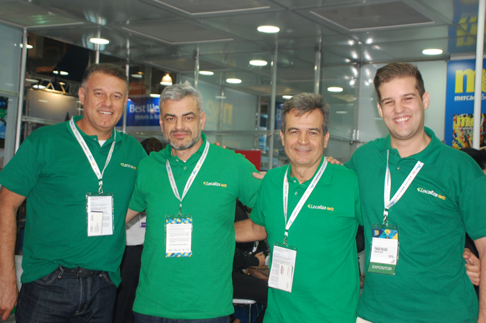 Alex Macedo, Augusto Bezerra, Paulo Henrique Pires e Thiago Roldão, da Localiza