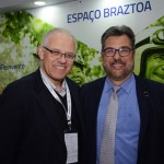Altamiro Medici, da South African Airways, e Roberto Nedelciu, presidente da Braztoa