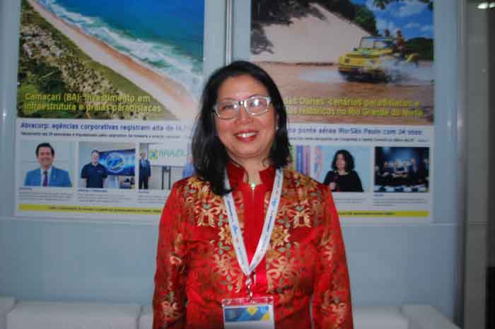 Taiwan participa da Abav Expo pela primeira vez 1 Andrea Chung, do Turismo de Taiwan
