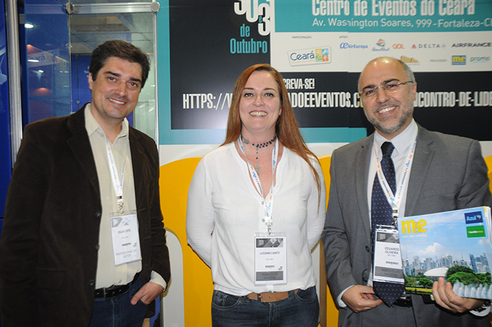 Lei Geral de Proteção de Dados cria novas oportunidades para o Turismo 1 Celio Leite, Lu Canto e Eduardo Oliveira, da Salt DMC