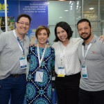 Cesar Turlão, da Mondiale, Karina Rucco, da Real Time Solutions, Beatriz Yumi, da RTS, e Eduardo Aparecido, da Mondiale Turismo